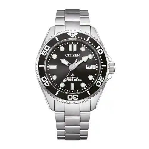 Reloj Citizen Eco-Drive BN0261-51E analógico con calendario y correa de acero (21 cm)