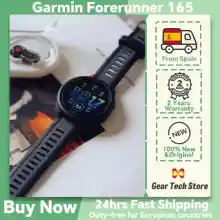 Reloj deportivo inteligente Garmin Forerunner 165 con pantalla AMOLED de 1.2 pulgadas y GPS
