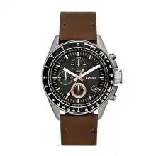 Reloj Fossil Decker Cronógrafo Hombre Piel Marrón 44 mm