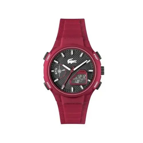 Reloj Lacoste LC33 Collection analógico-digital para hombre con correa de silicona