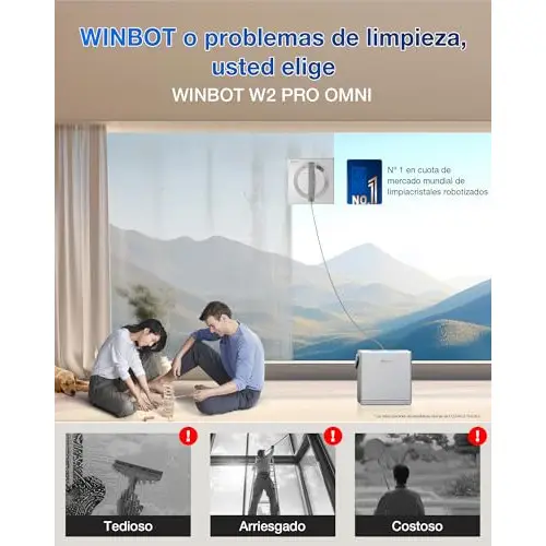 Robot limpiacristales estación multifunción ECOVACS Winbot W2 Pro Omni