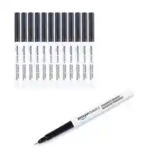 Rotuladores permanentes Amazon Basics, pack de 12 unidades.