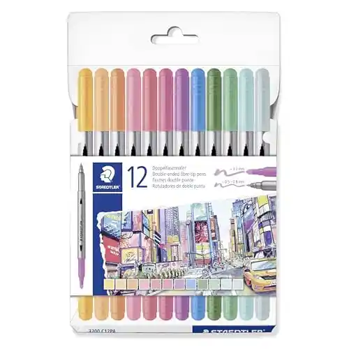 Rotuladores Staedtler Design Journey, set de 12 unidades