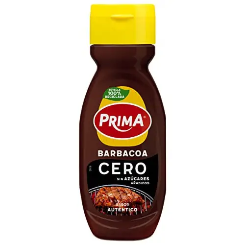 Salsa barbacoa Prima Cero sin azúcares añadidos. 265 g