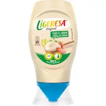 Salsa ligera Ligeresa Bocabajo 250 ml, 60% menos grasa