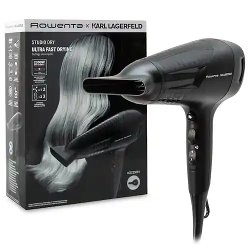 Secador de pelo 2300 W Rowenta x Karl Lagerfeld Studio Dry CV581L