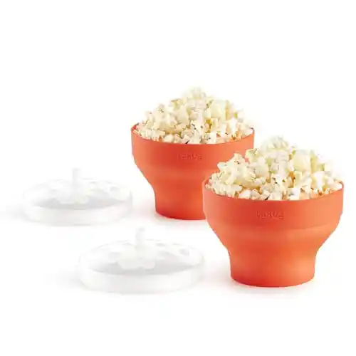 Set 2x Mini Pop Corn Lekue para Preparar Palomitas en microondas