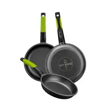 Set 3 sartenes BRA Prior 18-22-26 cm con antiadherente Tricapa