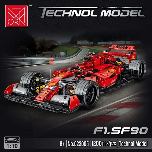 Set bloques de construcción coche de carreras Ferrari F1 SF90