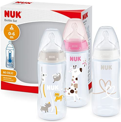 Set de 3 biberones Nuk First