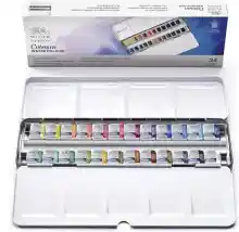 Set de acuarela Winsor & Newton Cotman Sketcher con 24 medios godets surtidos