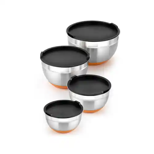 Set de Boles Acero Inoxidable BRA Efficient 12-16-20 cm