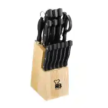 Set de cuchillos Renberg Tenesse de acero inoxidable con tacoma de madera (15 piezas)