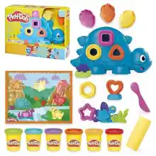 Set de plastilina Play-Doh con dinosaurio y 6 colores