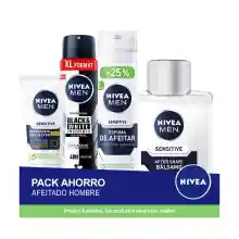 Set Nivea Sensitive: Aftershave + espuma + crema + desodorante
