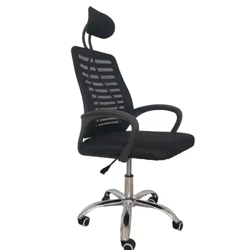 Silla de escritorio ergonómica con soporte lumbar y respaldo transpirable