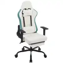 Silla de juego WOLTU ergonómica con masaje y reposapiés extensible