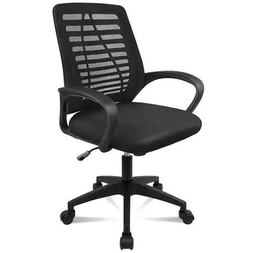 Silla de oficina ergonómica con soporte lumbar