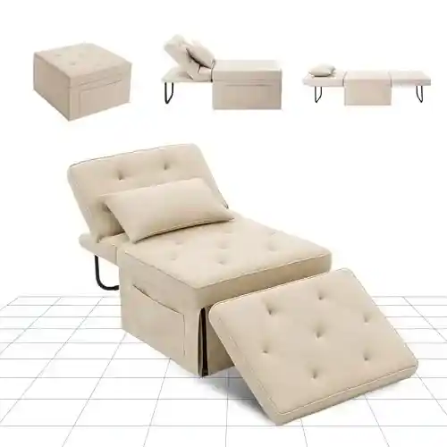 Sillón convertible FLEXISPOT con respaldo ajustable en 5 posiciones