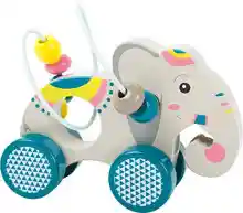 Small Foot Jungle Animal, Juguete de empuje para motricidad infantil