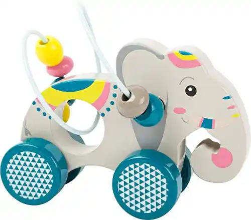 Small Foot Jungle Animal, Juguete de empuje para motricidad infantil