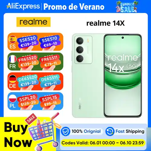 Smartphone Realme 14X 5G 6GB/128GB