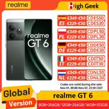 Smartphone Realme GT 6 5G 8GB+256GB (desde las 00h del 11/11 hasta agotar stock)