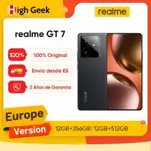 Smartphone Realme GT 7 12GB 512GB con Dimensity 9400e y batería 7000 mAh