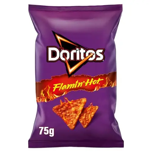 Snacks de maíz picante Doritos Flamin Hot 75g