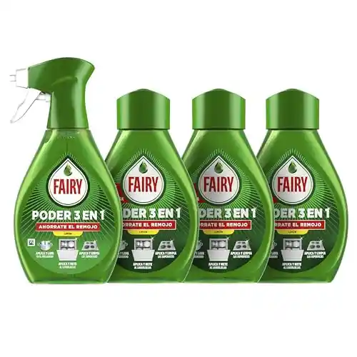 Spray Poder Sin Remojo Fairy  Limón + 2 Recargas