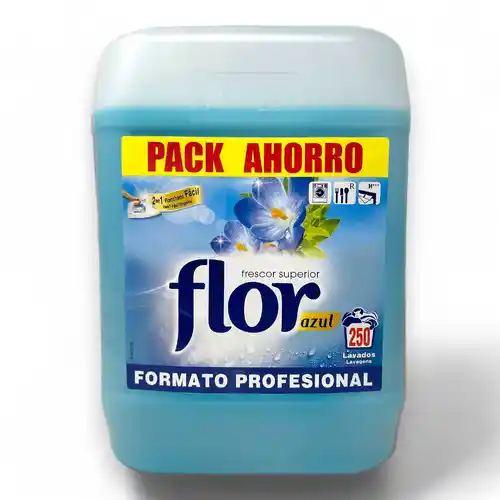 Suavizante Flor Azul 10 LITROS, hasta 250 lavados