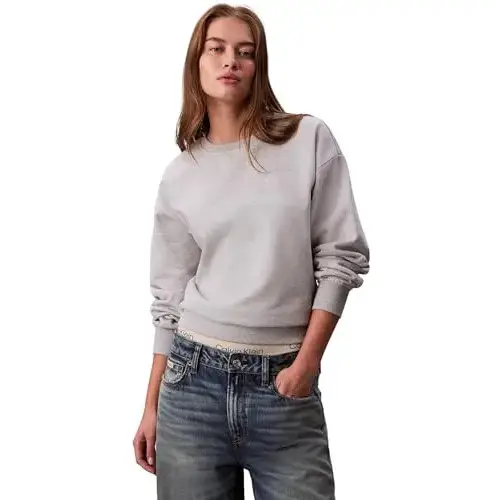 Sudadera Calvin Klein Archive Logo French Terry Crew Neck para mujer