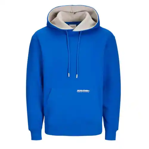 Sudadera con Capucha Ajustable y bolsos frontales Jack & Jones ¡SOLO HOY!