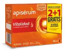 Suplemento Apiserum Pack Vitalidad 90 Cápsulas