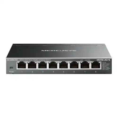Switch Mercusys MS108GS-M2 8 Puertos 2.5 GbE metálico Plug and Play