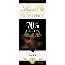 Tableta de chocolate negro Lindt EXCELLENCE 70% cacao