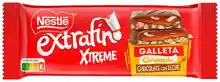 Tableta de chocolate Nestlé Extrafino Xtreme con galleta y caramelo