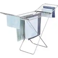 Tendedero plegable de metal con alas y 20 metros de tendido