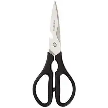 Tijeras de cocina Amazon Basics multifunción de acero inoxidable