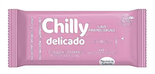Toallitas Chilly Delicado Pocket 12 unidades.