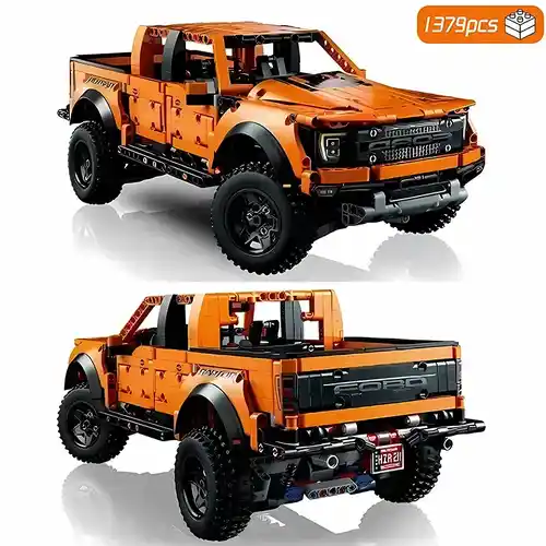 Todoterreno Raptors F-150 - Kit de bloques de construcción de 1.300 piezas