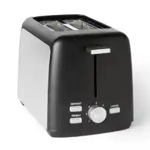 Tostadora Amazon Basics de 2 rebanadas y 800W