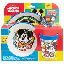 Vajilla infantil antideslizante Mickey