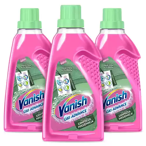 Vanish Oxi Advance Higiene - Quitamanchas multibeneficio para la ropa, limpieza higiénica, elimina olores y potenciador del lavado, en gel, sin lejía - 2,25L (3x750ml) | Miravia