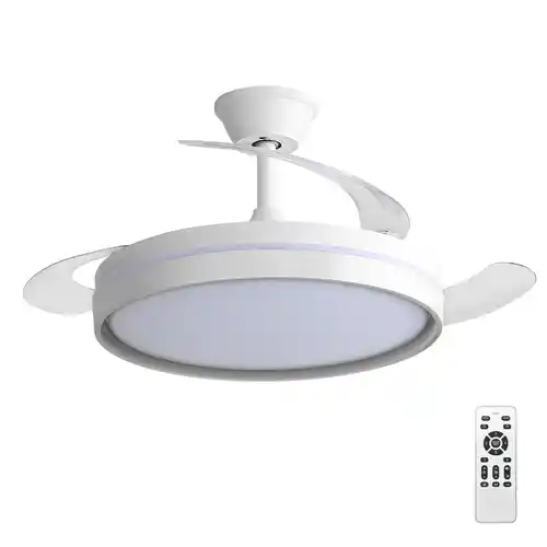 Ventilador de techo 30W + luz LED 60W 5600lm con mando