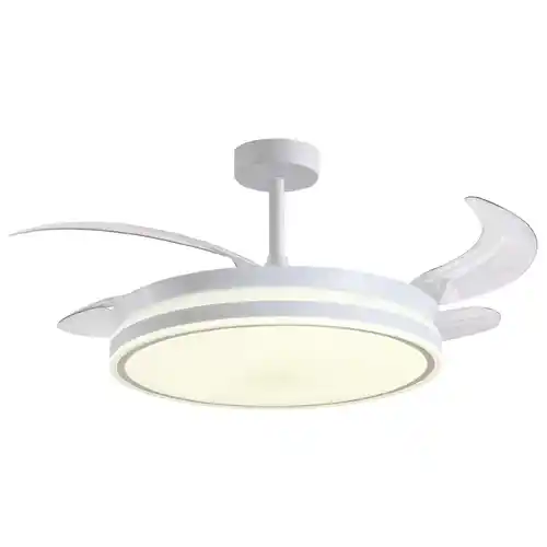 Ventilador de techo Atenas con aspas desplegables y Luz LED