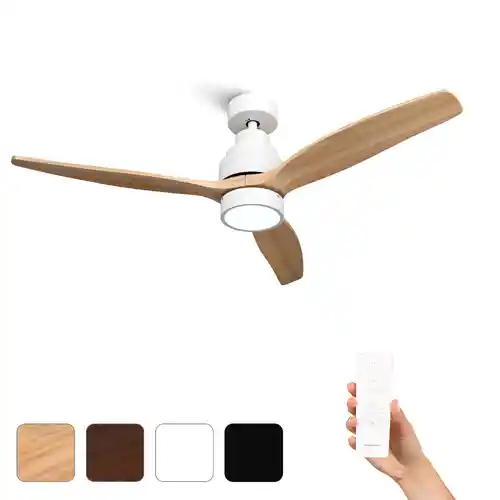 Ventilador de Techo con Luz y Mando a Distancia Mellerware Brizy Bright - Varios colores a elegir