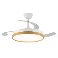 Ventilador de techo SECUOYA con luz LED, motor DC de 6 velocidades y función verano/invierno