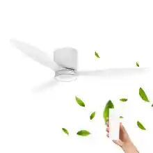 Ventilador LED de Techo Mellerware 40W, 6 Velocidades, Ultra silencioso, Mando, Función Verano-Invierno, Temporizador