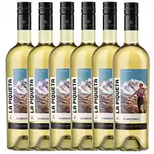 Vino blanco La Piqueta Chardonnay - 6 botellas x 750ml